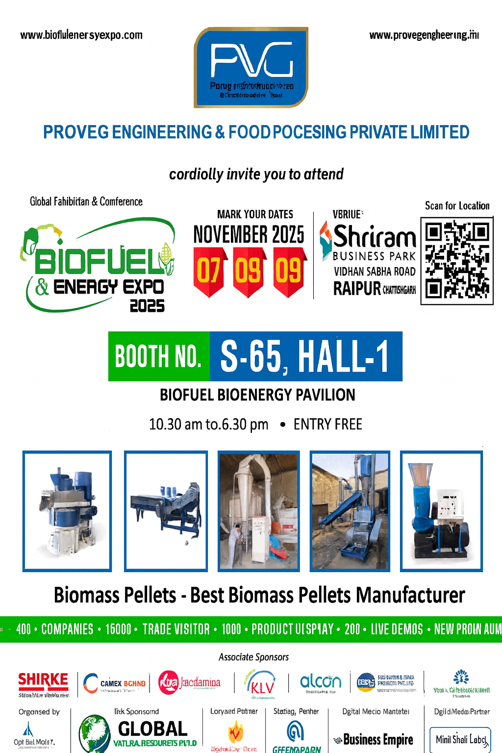 Let’s transform agricultural waste into wealth — replacing fossil fuels with clean, renewable biomass energy. Visit our booth to explore how Proveg Engineering can partner with you for a greener, profitable future.