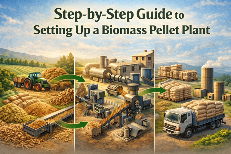Step-by-Step Guide to Setting Up a Biomass Pellet Plant